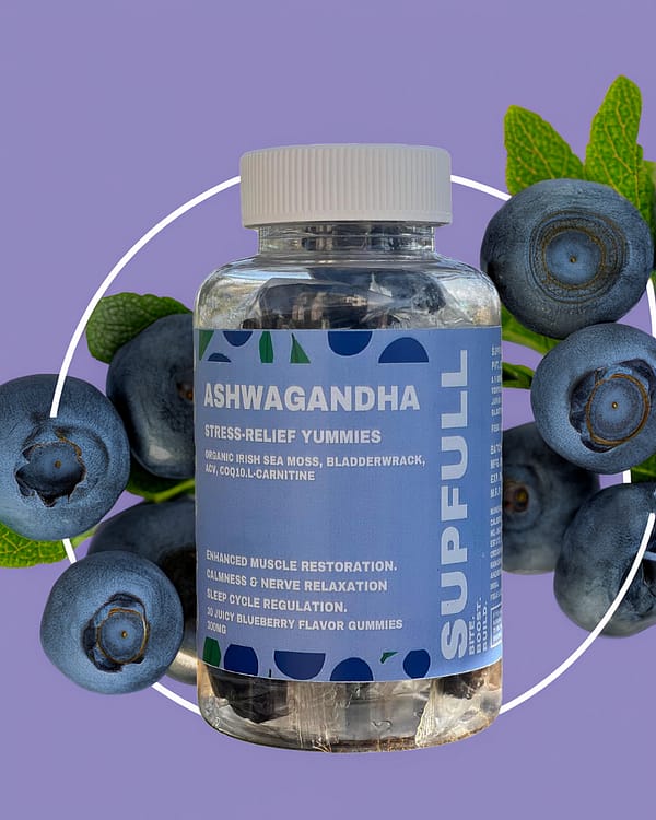 Ashwagandha Blueberry Flavor Gummy - 300MG - Image 3